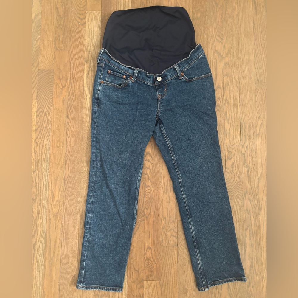 Abercrombie ankle straight maternity jeans size 26 SHORT